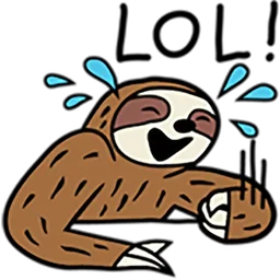Sloth Party Stickers