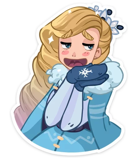 Snow Maiden Stickers Telegram Sticker #5 - Snow Maiden Stickers #5