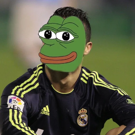 Soccer Pepe Cristiano Ronaldo Football Memes Telegram Sticker #6 - Soccer Pepe Cristiano Ronaldo Football Memes #6