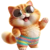 Cute Kitten Emoji Telegram Sticker #1 - Cute Kitten Emoji #1
