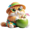 Cute Kitten Emoji Telegram Sticker #12 - Cute Kitten Emoji #12
