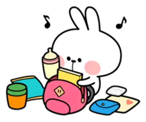 Rabbit Packing a Bag