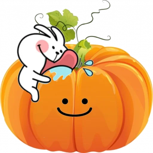 Pumpkin and White Rabbit