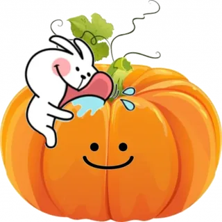 Pumpkin and White Rabbit