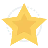Golden Star Rating & Badge Icons Emoji Set Telegram Sticker #7 - Golden Star Rating & Badge Icons Emoji Set #7