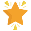 Golden Star Rating & Badge Icons Emoji Set Telegram Sticker #10 - Golden Star Rating & Badge Icons Emoji Set #10