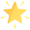 Golden Star Rating & Badge Icons Emoji Set Telegram Sticker #11 - Golden Star Rating & Badge Icons Emoji Set #11