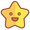 Golden Star Rating & Badge Icons Emoji Set Telegram Sticker #13 - Golden Star Rating & Badge Icons Emoji Set #13