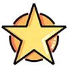 Golden Star Rating & Badge Icons Emoji Set Telegram Sticker #23 - Golden Star Rating & Badge Icons Emoji Set #23