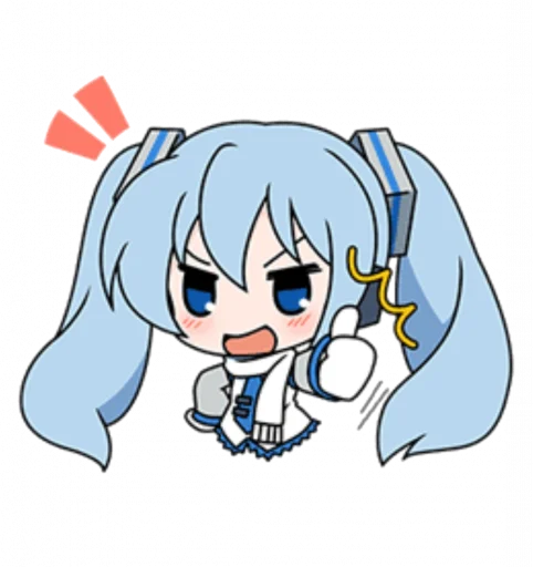 Snow Diva Miku Telegram Sticker #3 - Snow Diva Miku #3