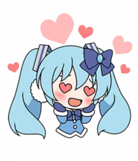 Snow Diva Miku Telegram Sticker #9 - Snow Diva Miku #9