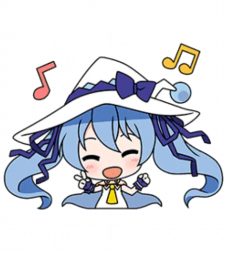 Snow Diva Miku Telegram Sticker #23 - Snow Diva Miku #23
