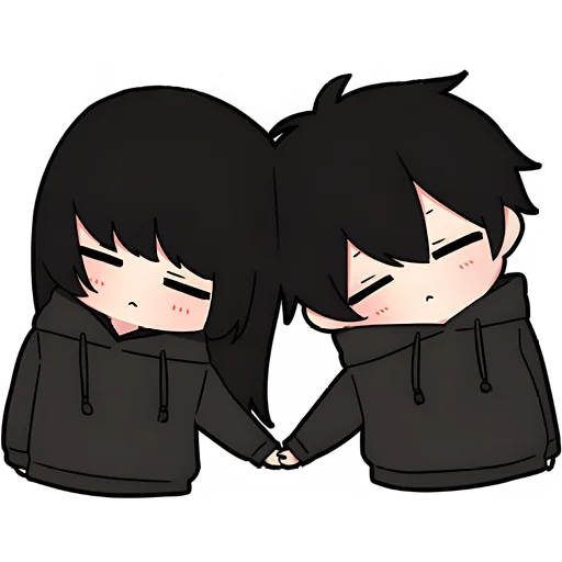 Black Hoodie Couple