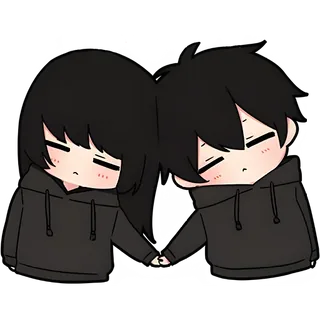 Black Hoodie Couple