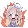 Summer Minineko Cat Girl Emoji Telegram Sticker #10 - Summer Minineko Cat Girl Emoji #10