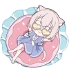 Summer Minineko Cat Girl Emoji Telegram Sticker #13 - Summer Minineko Cat Girl Emoji #13