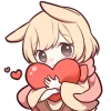 Sweet Rabbit3 Emoji Telegram Sticker #13 - Sweet Rabbit3 Emoji #13