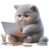 Tao Tao Kitten Emoji Telegram Sticker #16 - Tao Tao Kitten Emoji #16