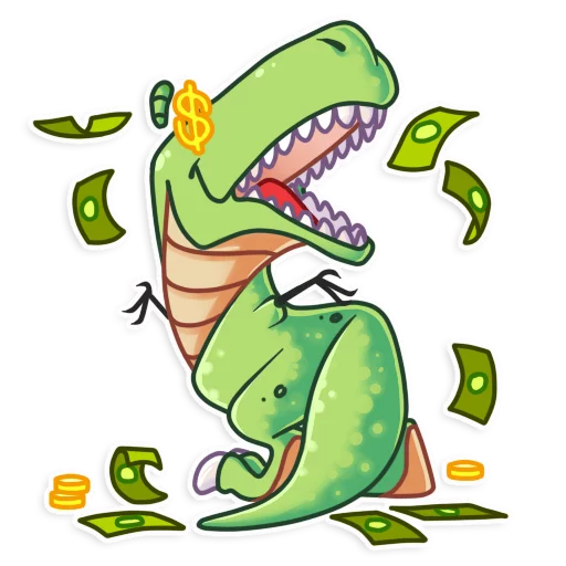 The almost good Dinosaur Telegram Sticker #8 - The almost good Dinosaur #8
