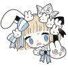 Cute Bunny Rabbit Emoji Telegram Sticker #3 - Cute Bunny Rabbit Emoji #3