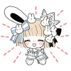 Cute Bunny Rabbit Emoji Telegram Sticker #4 - Cute Bunny Rabbit Emoji #4