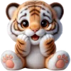 Tiger1 Emoji Telegram Sticker #7 - Tiger1 Emoji #7