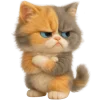 Cute Kitten Emoji Telegram Sticker #13 - Cute Kitten Emoji #13
