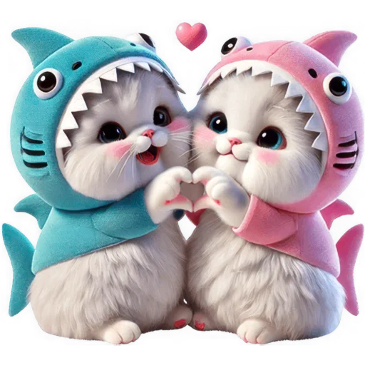 Couple Shark Cats