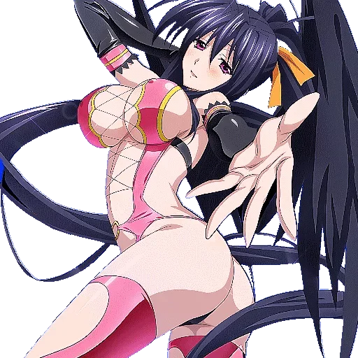Akeno Himejima Anime Character Moods Stickers Telegram Sticker #9 - Akeno Himejima Anime Character Moods Stickers #9