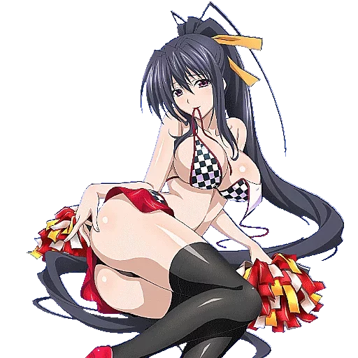 Akeno Himejima Anime Character Moods Stickers Telegram Sticker #14 - Akeno Himejima Anime Character Moods Stickers #14