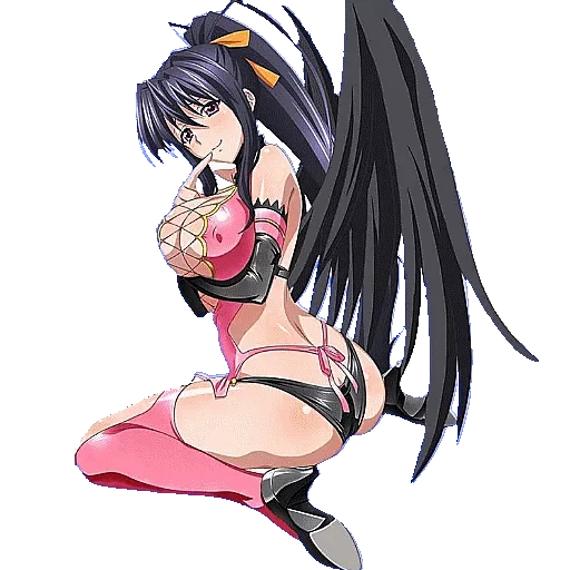 Akeno Himejima Anime Character Moods Stickers Telegram Sticker #16 - Akeno Himejima Anime Character Moods Stickers #16