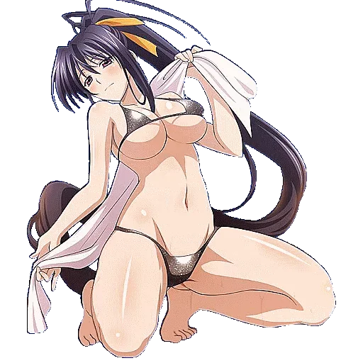 Akeno Himejima Anime Character Moods Stickers Telegram Sticker #20 - Akeno Himejima Anime Character Moods Stickers #20