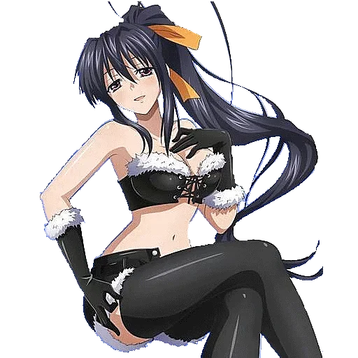 Akeno Himejima Anime Character Moods Stickers Telegram Sticker #23 - Akeno Himejima Anime Character Moods Stickers #23