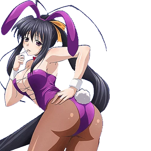 Akeno Himejima Anime Character Moods Stickers Telegram Sticker #24 - Akeno Himejima Anime Character Moods Stickers #24