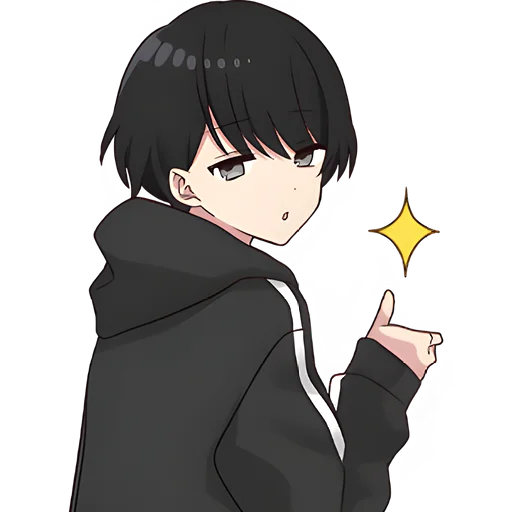 Yurudura Kun Anime Telegram Sticker #1 - Yurudura Kun Anime #1