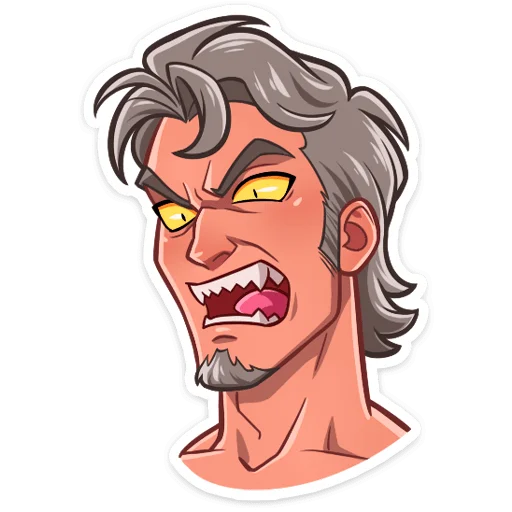Werewolf Guy Telegram Sticker #2 - Werewolf Guy #2