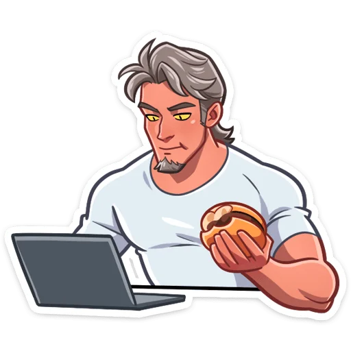 Werewolf Guy Telegram Sticker #23 - Werewolf Guy #23