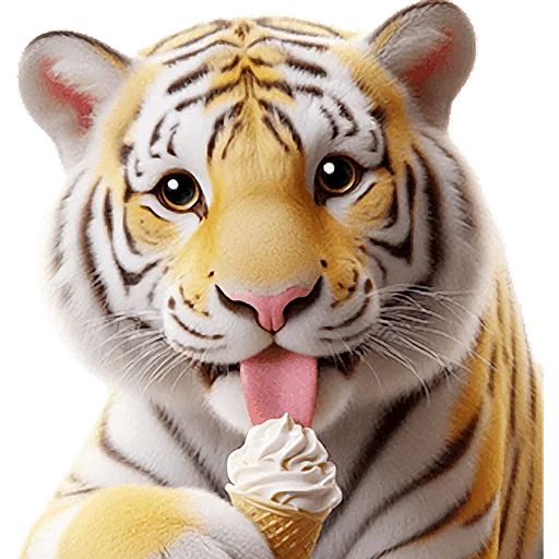 Very Cute Tiger Telegram Sticker #22 - Very Cute Tiger #22