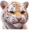 Very Cute Tiger Emoji Telegram Sticker #7 - Very Cute Tiger Emoji #7