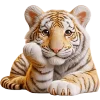 Very Cute Tiger Emoji Telegram Sticker #25 - Very Cute Tiger Emoji #25