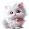 White Cat So Sweet Emoji