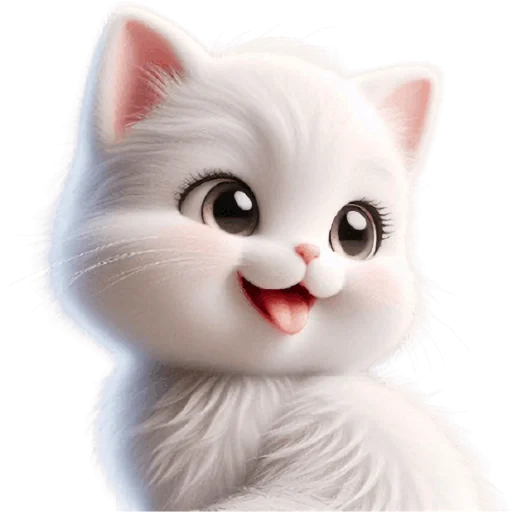 Cute White Kitten
