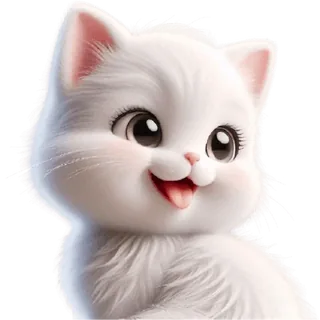 Cute White Kitten