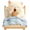 White Kitt Emoji Telegram Sticker #2 - White Kitt Emoji #2