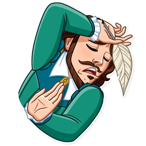 William Shakespeare Telegram Sticker #8 - William Shakespeare #8