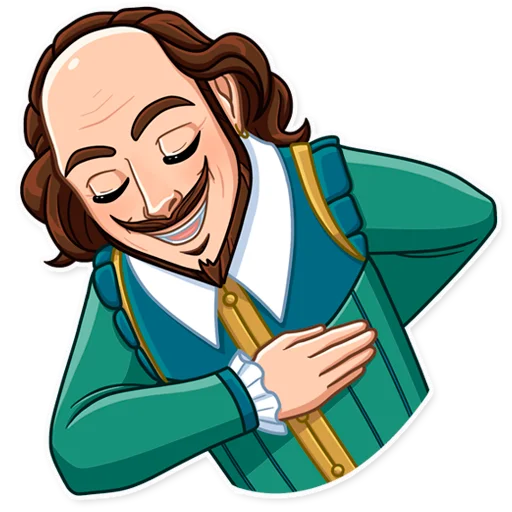 William Shakespeare Telegram Sticker #15 - William Shakespeare #15