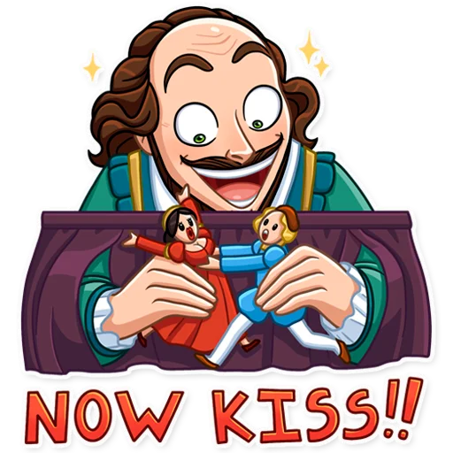 William Shakespeare Telegram Sticker #16 - William Shakespeare #16
