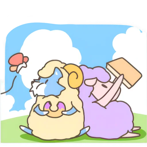 Wolf and Sheep Telegram Sticker #13 - Wolf and Sheep #13