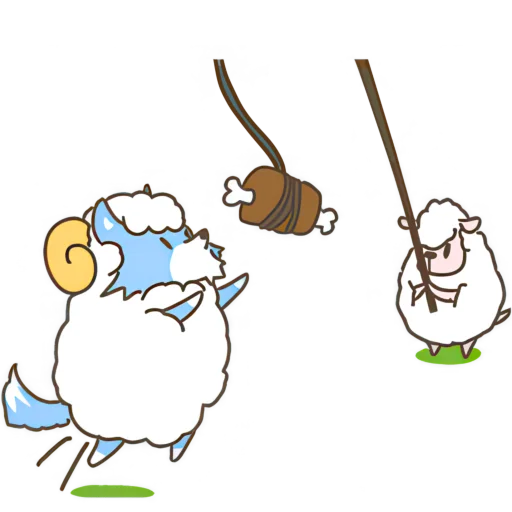 Wolf and Sheep Telegram Sticker #21 - Wolf and Sheep #21