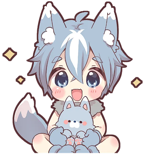 Wolf Boy Telegram Sticker #9 - Wolf Boy #9